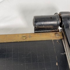 Eastman No 10 Cast Iron Guillotine Paper Cutter Trimmer 10×10 Vintage Brass