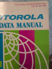 Motorola RF Data Manual RF Semiconductors Catalog No. 62-1380 (1978)