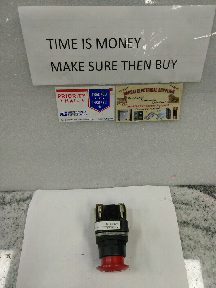 Allen Bradley 800T -FX D4 SER N Red Push-pull Button (20CB3