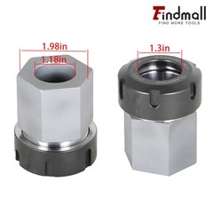 ER-40 Square+ER-40 Hex Collet Block Chuck Holder for CNC Lathe Engraving Machine