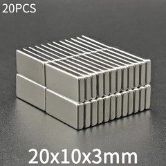10/20pcs Super Strong Block Fridge Magnets Rare Earth Neodymium 20mm X 10mm X 3m