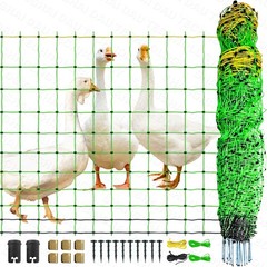 Electric Poultry Netting Chicken Duck Turkeys Geese Fence Portable 42″ H x 164’L