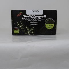 Feel Normal Disposable 6″ Black Panty Liners 36 pcs