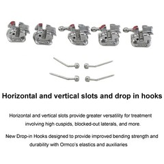 Dental Brackets Orthodontic Self Ligating Braces Metal Ceramic Roth MBT 022 345