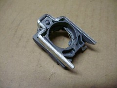 Telemecanique Push Button Operator ZB4BA9, Latch ZB4BZ009, Contact Block ZBE-101