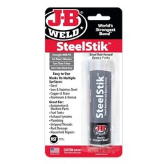 J-B Weld 8267 SteelStik Steel Reinforced Epoxy Putty Stick – 2 oz.