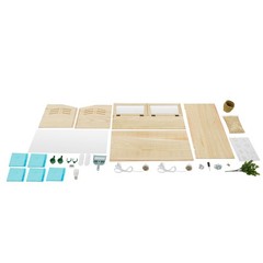 Chicken Brooder Box Indoor Small Animals Brooding Box 31.5*15.75*15.75in
