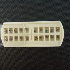 5pack Dental metal brackets roth/MBT orthodontic Mini braces slot.022 hook on345