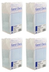 (40) AMERCARE ROYAL GREEN GUEST CHECK PAPER RECEIPT BOOK CARBONLESS 100 SHEET EA