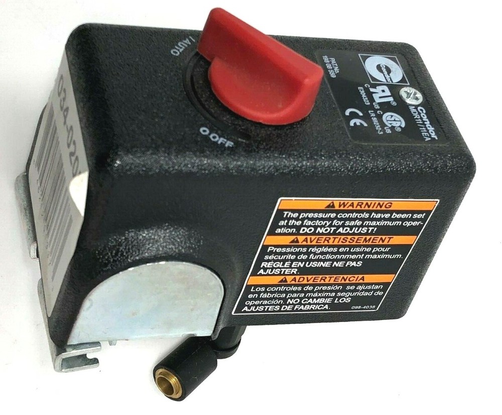 SANBORN COLEMAN POWERMATE OEM PRESSURE SWITCH 034-0205 145 ON / 175 PSI OFF