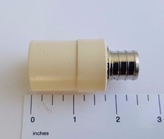 10 PIECES 3/4″ PEX X 3/4″ CPVC TRANSITION COUPLING ADAPTER (LEAD FREE BRASS