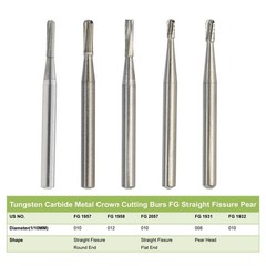 10-100Pcs Dental Tungsten Carbide FG Burs 19/21/25mm For High Speed Handpiece