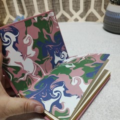 NEW Opalhouse Monogram M Journal, 5″x 7″ 96 Sheets, Mauve & Purple Covers