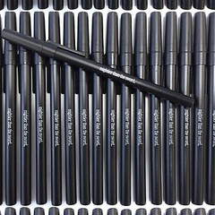 Misprint Pens 50 pcs Ball Point Ink Wholesale Lot Bic Round Stic Style Black Cap