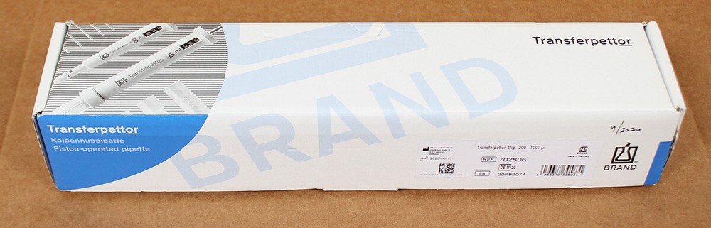 Brandtech Brand 702806 Transferpettor Digital 200-1000µl