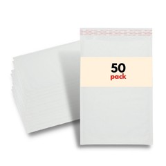 14.25 x 20 #7 White Kraft Bubble Padded Envelopes Packaging Mailers 50 Pieces