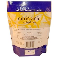 Alpha Chemicals Non-GMO Project Verified Citric Acid – 1 1 Pound (Pack of 1)