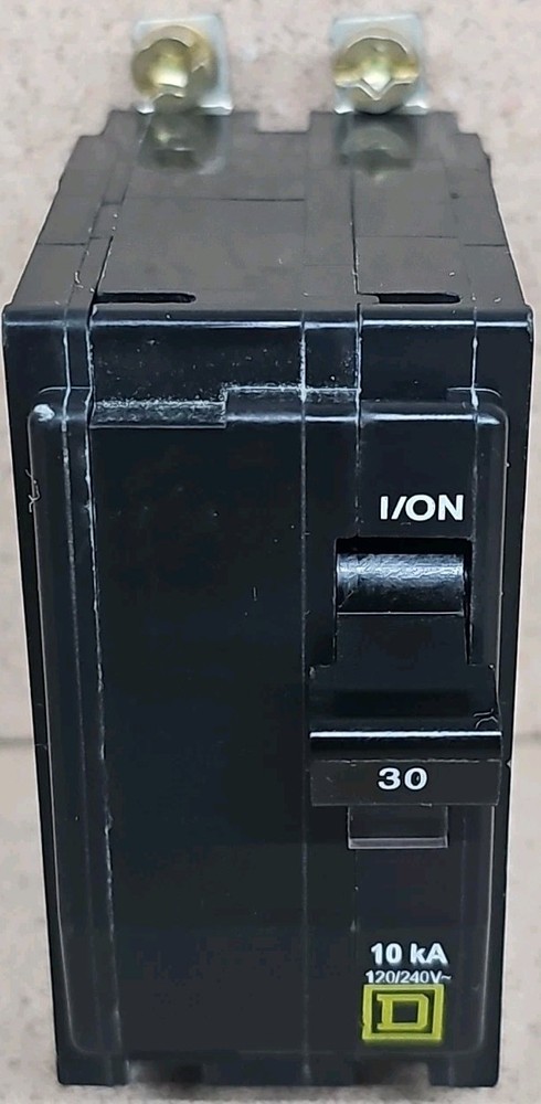 Square D QOB230 Circuit Breaker 30 Amp 2 Pole 10 AIC 120/240 VAC Type QOB W#