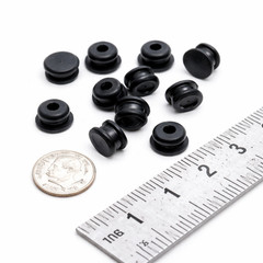 1/4″ Rubber Panel Plug, Knockout Plug, Solid Grommet, Fits 1/16″ Thick Materials