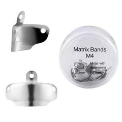 50Pcs/box Dental Sectional Matrix Bands M4 Metal Sectional Contoured Matrice
