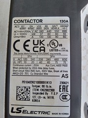 LS ELECTRIC METASOL MC-130A 220-240V 50-60HZ 3POLE MAGNETIC CONTACTOR