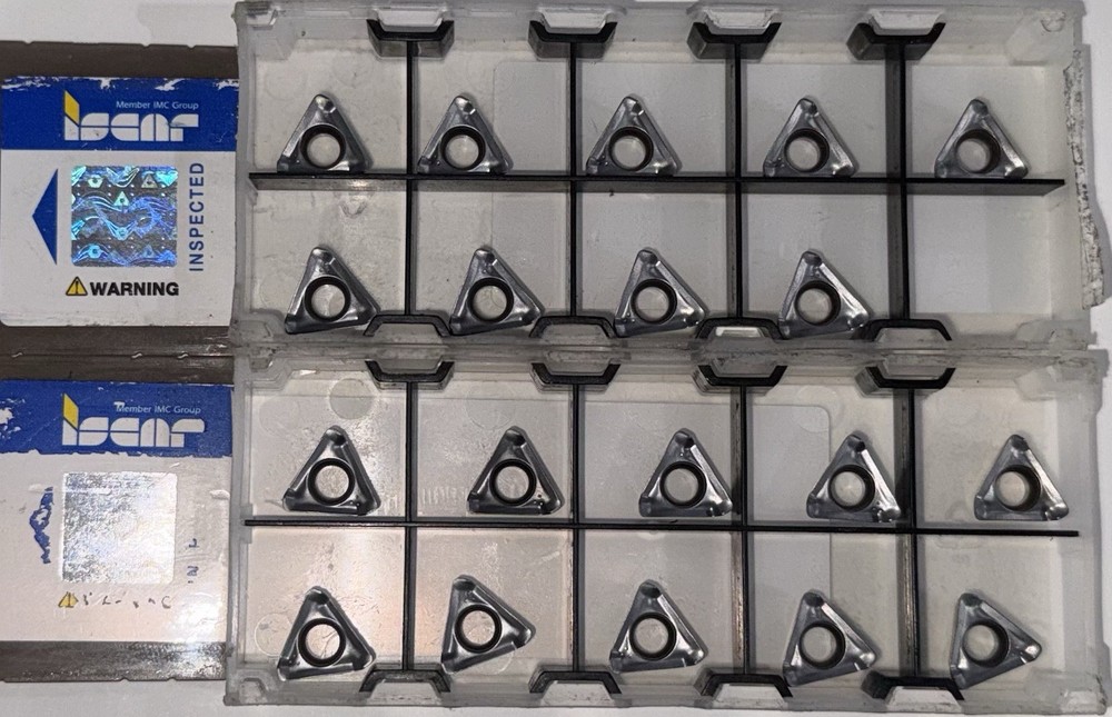 Iscar HM390TPKT1003PDR IC380 Carbide Milling Insert, 19 Pieces 🔥