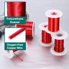 40 AWG Magnet Wire, 8 oz Magnetic Coil Wire, 155C(311F)