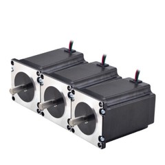 STEPPERONLINE 3X Nema 23 Stepper Motor 2.4Nm(340oz.in)4A 8mm Shaft 57x82mm CNC