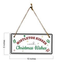 Christmas Home Decor 5×10 Hanging Plus Wall or Door Sign