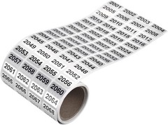1-20000 Self Adhesive Labels Consecutive Number Inventory Stickers Waterproof