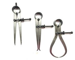 ADI Set of 3 Pcs Spring Caliper Set- Inside, Outside & Divider (4″ inch/ 100 mm)