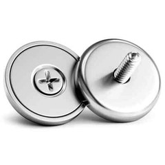 8Pack Neodymium round Base Cup Magnet 100LBS Strong Rare Earth Magnet Heavy Duty
