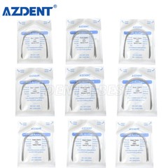 10pcs Dental Arch Wires Super Elastic Niti Orthodontic Nature Form Round AZDENT
