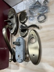 Baldwin 85345-050-2LFD Full Dummy Kit Landon Series Satin Brass-Black Finish NOS