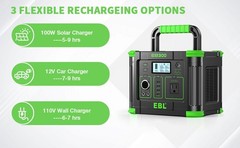 330W 288.6WH Portable Power Station Solar Charger Generator Supply Home Camping