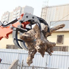 NEW Mini Excavator Grab Bucket Attachment for 0.8-1.5T Excavator Free Shipping