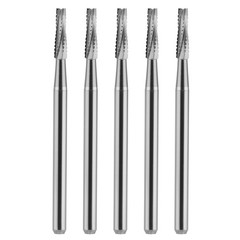 Wave Dental Surgical Burs Carbides FGOS 702L 25mm Length Flat End Taper Crosscut