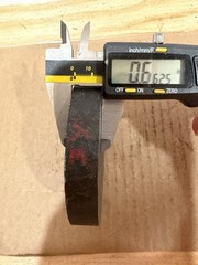 1 Slice 4140 Hot Rolled Steel Bar Round Stock Heat Treated 4 1/2” OD x ~1/2”