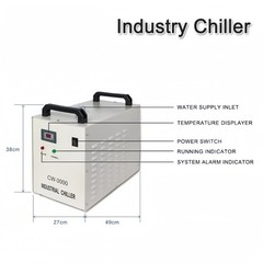 USA Laser Industrial Water Chiller CW-3000DG for CO2 Cutter Tubes Laser Engraver