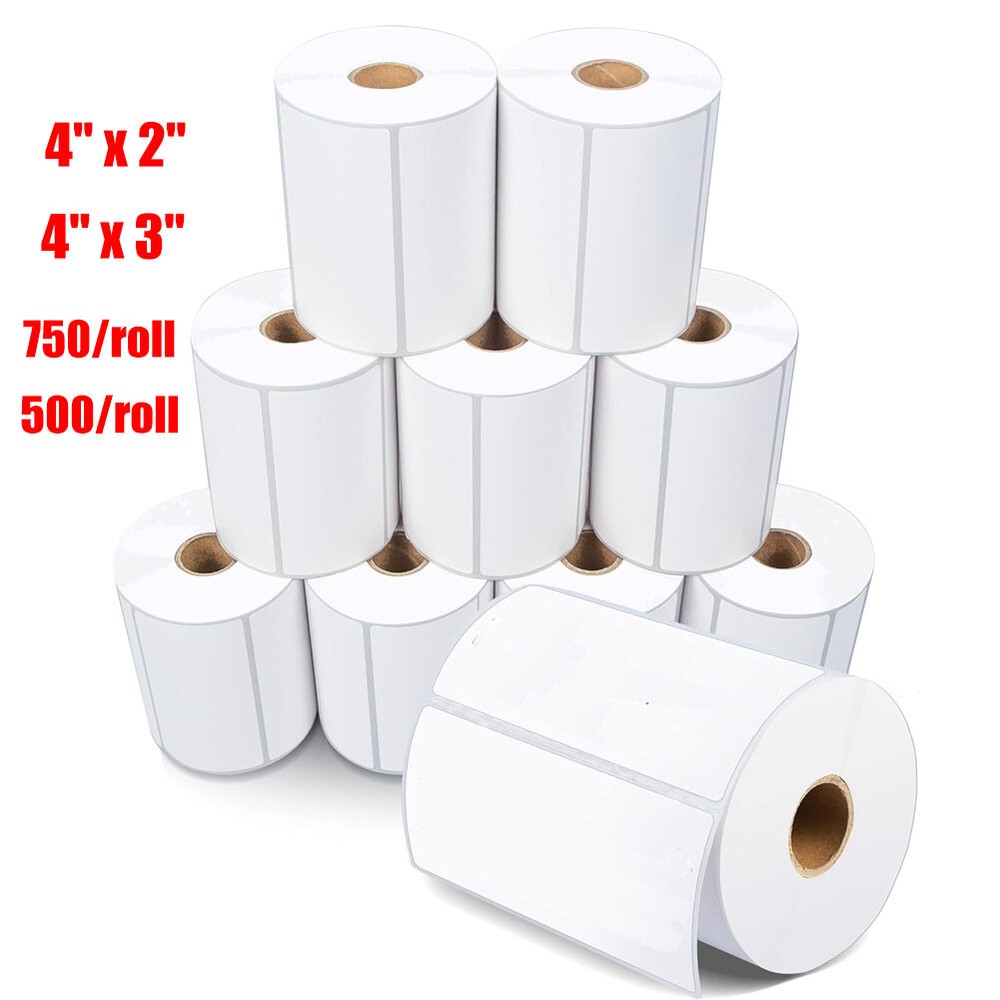 4″x2″ 4″x3″ Direct Thermal Address Labels Mailing Shipping Barcode FBA Stickers