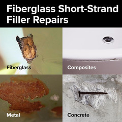 J-B Weld Quart – Fiberglass Short-Strained Filler
