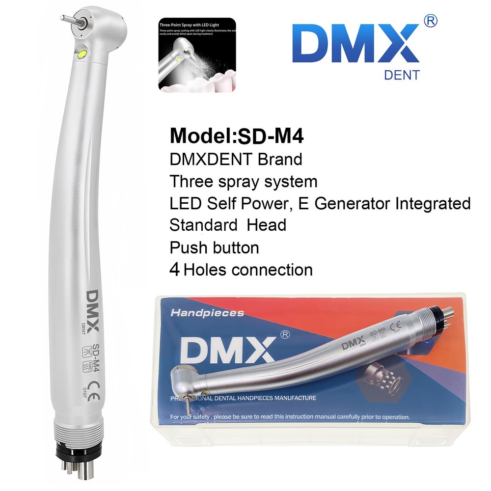 DMXDENT Dental LED E-generator High Speed Handpiece Turbine Standard NSK Style