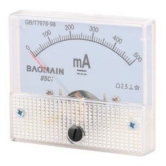 Analog Ammeter 85C1 DC 0-500mA Micro Amp Gauge Current Measurement Panel Meter