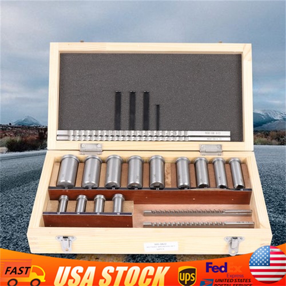 22pcs Keyway Broach Kit Metric Size Set HSS CNC Metalworking Tool