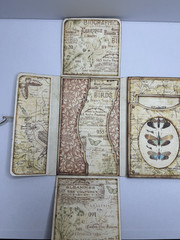 New Handmade Distressed Nature Junk Journal Folio 5.5 x4 inches