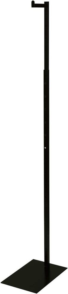 Single Costumer Clothing Display Stand Black Valet 72″ Garment Rack Adjustable