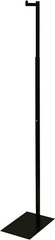 Single Costumer Clothing Display Stand Black Valet 72″ Garment Rack Adjustable