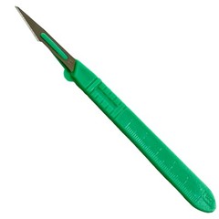 Sterile Disposable Scalpel No. 11 (10/Pack) w/ Plastic Handle – Carbon Steel