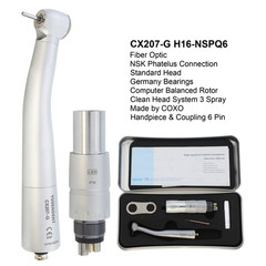 COXO Dental Fiber Optic High Speed Handpiece fit Kavo NSK Sirona Coupler 4 6Hole