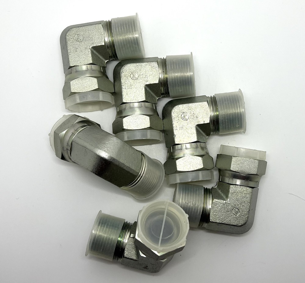 Brennan 90 Elbow 1″ NPTF Male x 1″ JIC (1 5/16″-12 thread) Female Swivel